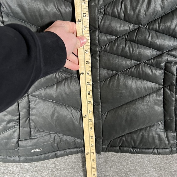The North Face Vest Womens XL Gray 550 Down Quilted Puffer Insulated Full Zip - Picture 3 of 9